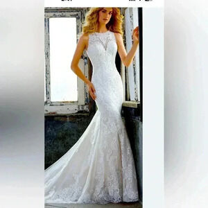 MORI LEE KRISTA Style: 8205 SIZE 12 in ivory